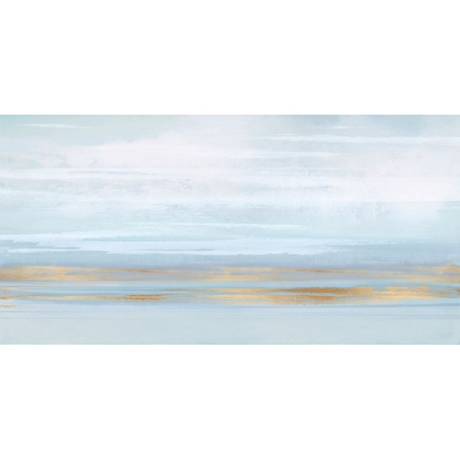 Cuadro Abstracto Grande - Sky Blue Perspective - 180x90 cm