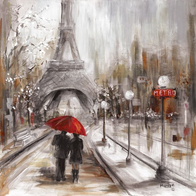 Rainy Paris - Cuadrostock