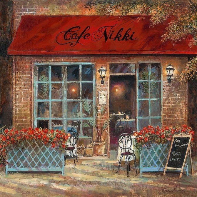 Cafe Nikki - Cuadrostock