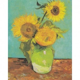 Three Sunflowers in a Vase, 1888 - Cuadrostock