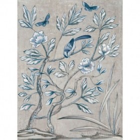 Shimmering Garden II Navy