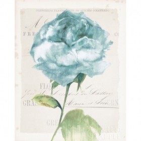 Antique Floral II Blue Vintage - Cuadrostock