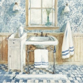 Victorian Sink I Navy - Cuadrostock