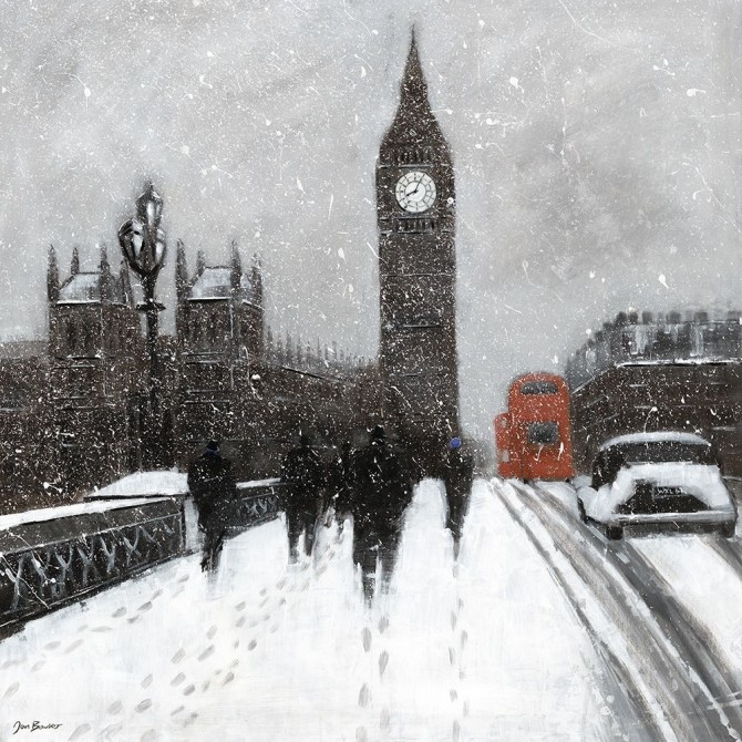 Snow Men, Westminster Bridge