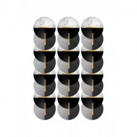 Black Grey Gold Circles - Cuadrostock
