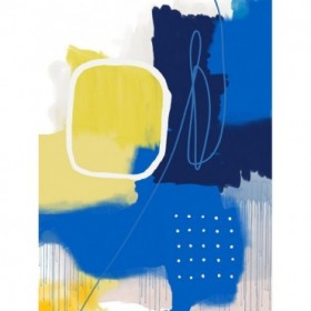 Modern Abstract Yellow Blue 1 - Cuadrostock
