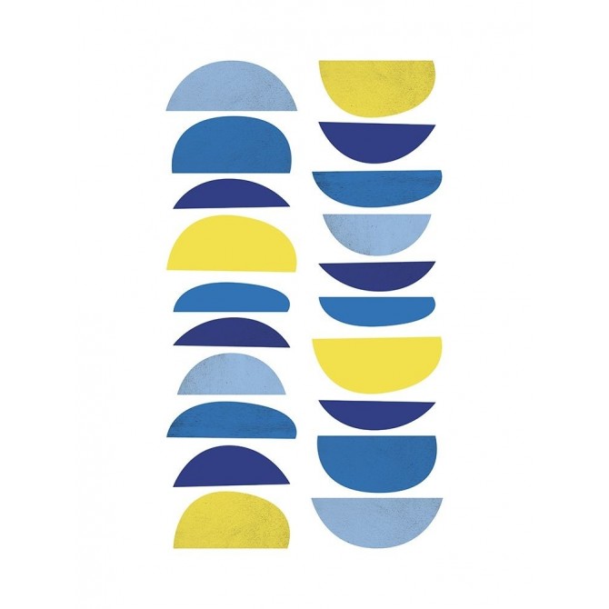 Blue Yellow Modern 6 - Cuadrostock