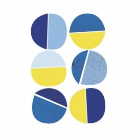 Blue Yellow Modern 4 - Cuadrostock