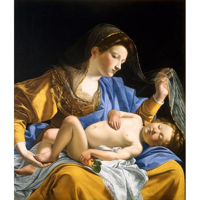 The Virgin with the Sleeping Christ Child - Cuadrostock