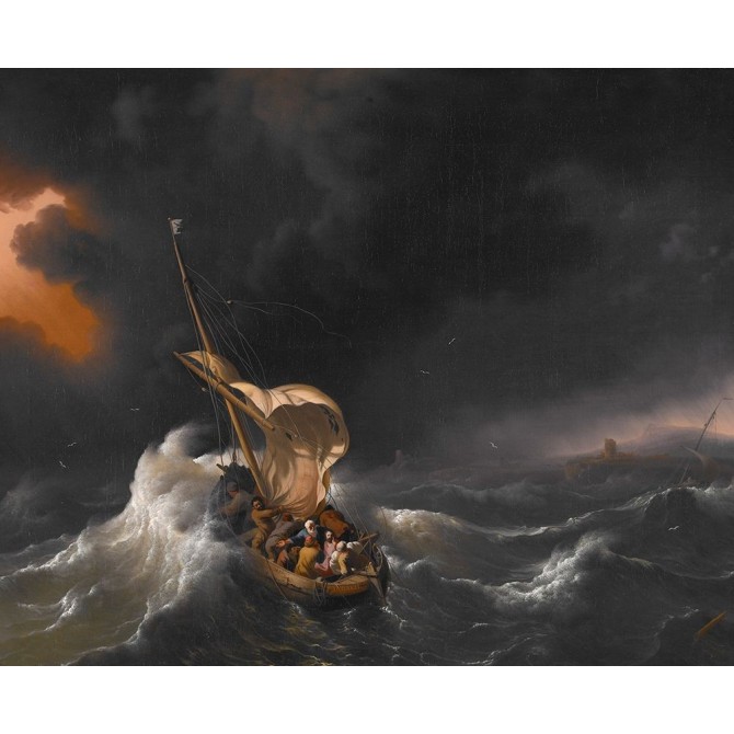 Christ in the Storm on the Sea of Galilee - Cuadrostock