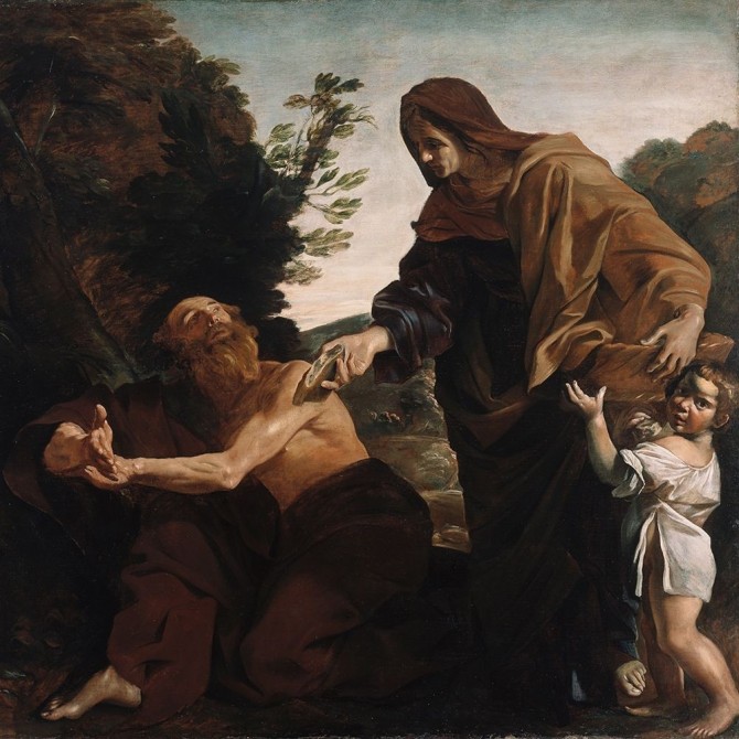 Elijah Receiving Bread from the Widow of Zarephath