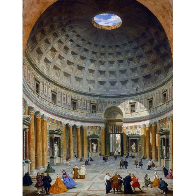 Interior of the Pantheon, Rome, c. 1734 - Cuadrostock