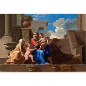 The Holy Family on the Steps