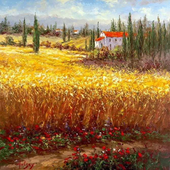 Tuscan Wheat Field