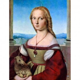 Young Woman with Unicorn - Cuadrostock