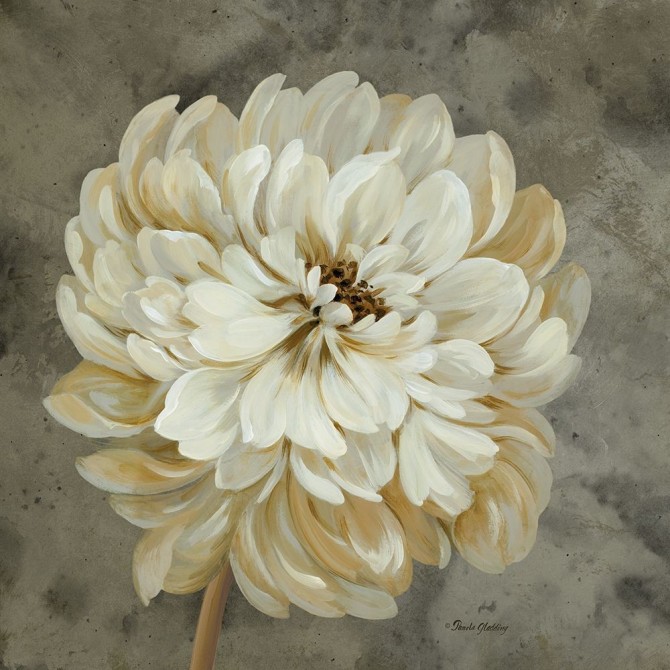 Pearl Grey Floral Study I