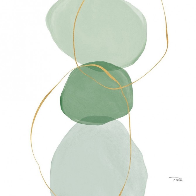 Juego de 2 cuadros abstractos- Pastel  Circles I-II