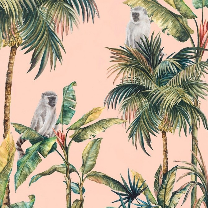 Juego de 2 cuadros tropicales estilo vintage