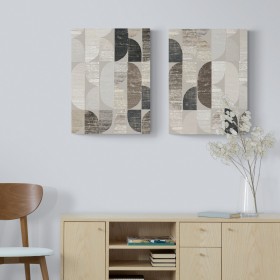 Cuadro Juego de 2 cuadros de piedras estilo abstracto - Cuadrostock