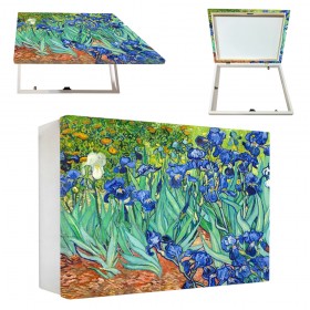 Tapacontador horizontal blanco reproducción de Van Gogh
