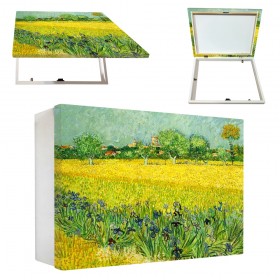 Tapacontador horizontal blanco paisaje de Van Gogh