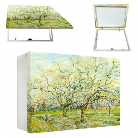 Tapacontador horizontal blanco con cuadro decorativo de Van gogh - Cuadrostock