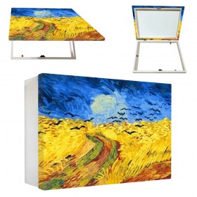 Tapacontador horizontal blanco reproducción Van Gogh