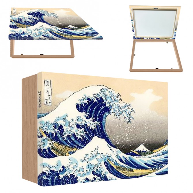 Tapacontador horizontal madera haya- Hokusai - Cuadrostock