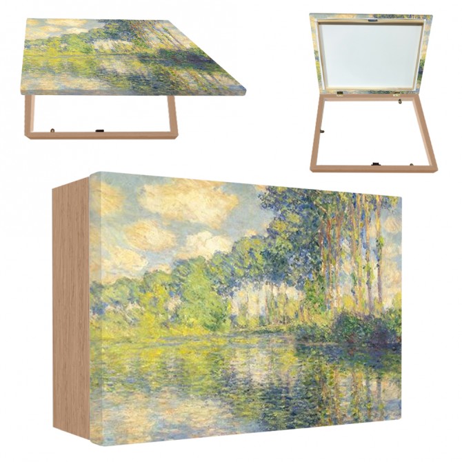 Tapacontador horizontal madera haya - Monet 02 - Cuadrostock