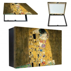 Tapacontador horizontal cajón negro El Beso de Klimt - Cuadrostock