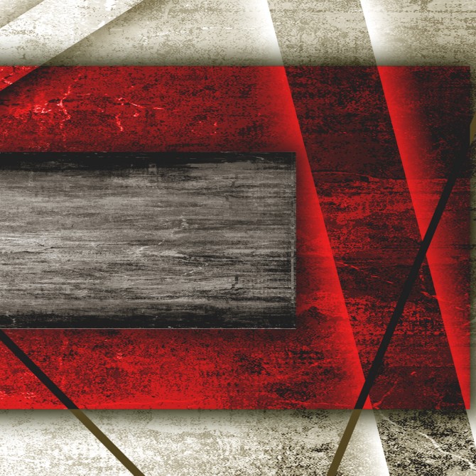 Cuadro Decorativo Abstracto Rojo y Marrón - Cuadrostock