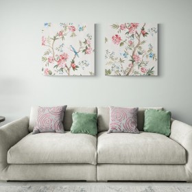 Juego de 2 cuadros de flores