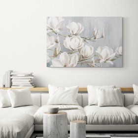 Cuadro para dormitorio - White Magnolia - Cuadrostock