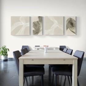 Conjunto de 4 cuadros abstractos