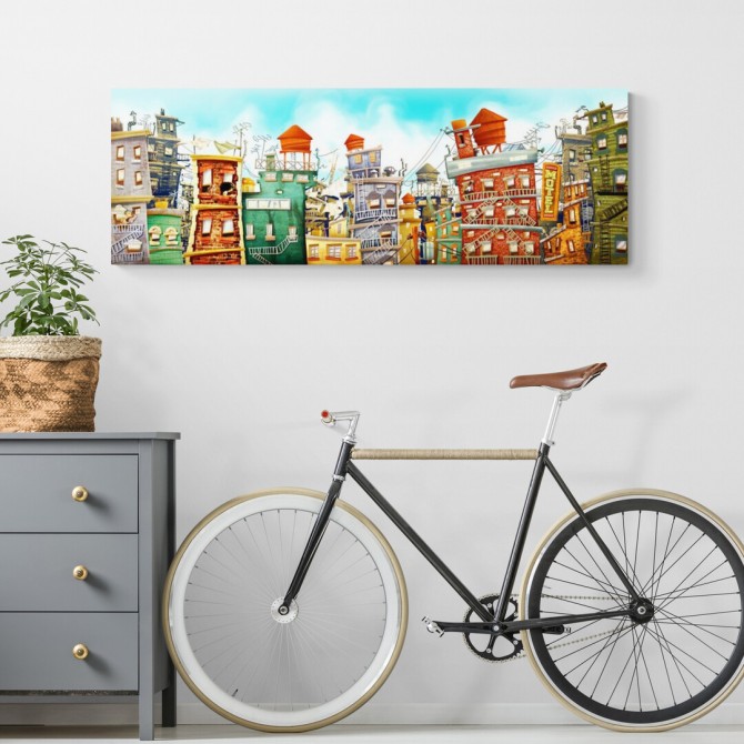 Cuadro The city 1