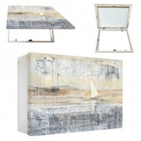 OFERTA Tapa contador luz horizontal cajón blanco paisaje moderno - Cuadrostock