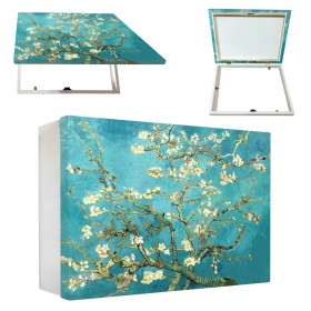 OFERTA Tapa contador horizontal blanco cuadro de ramas de almendro de Van Gogh - Cuadrostock