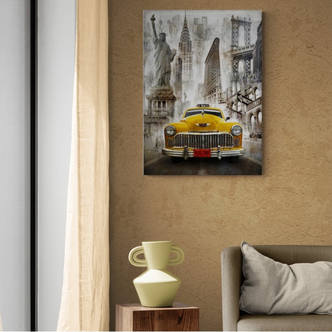 BRS-010-Cuadro Taxi New York