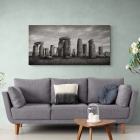 MFZ-0016 Cuadro Ilustración Stonehenge BLANCO Y NEGRO