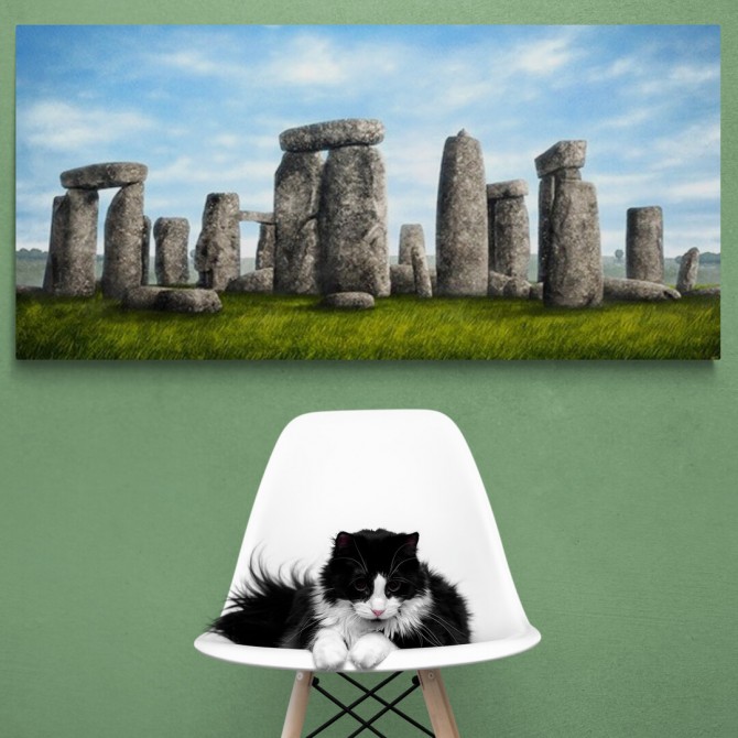 MFZ-0013 Cuadro Ilustración Stonehenge DÍA