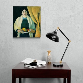Portrait with apples (portrait of the wife of the artist) by Macke