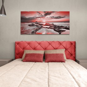 Cuadro 19105542-R / Amanecer en la playa rojo