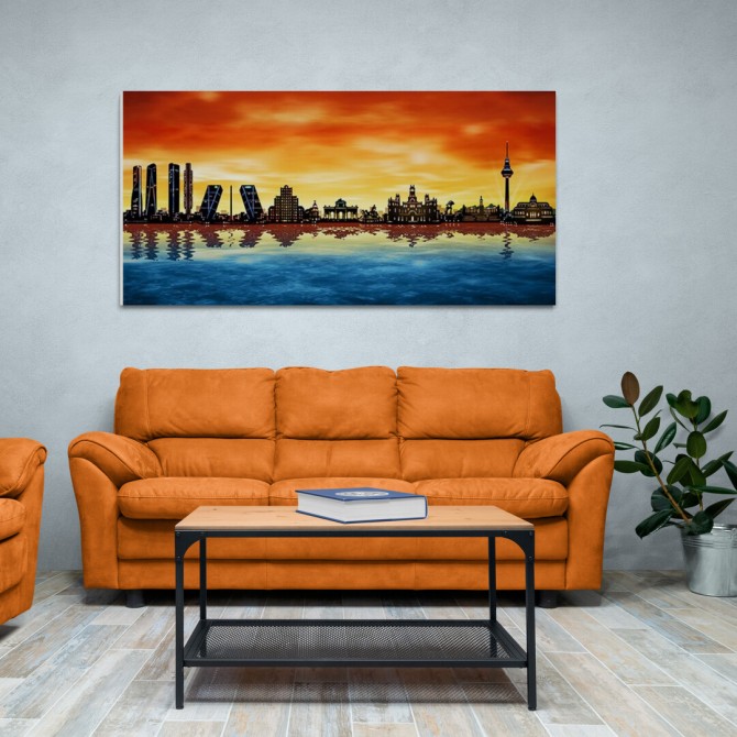 JF-0054-GR2 Cuadro Skyline Madrid 02