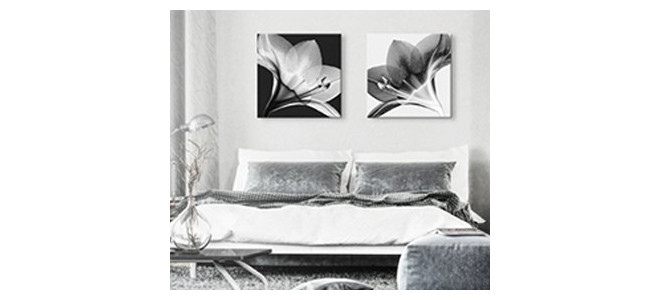Black and white wall art for bedroom